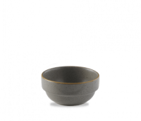 Churchill Stonecast Peppercorn Grey Stacking Bowl